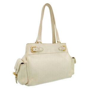 Prada leather white bag shoulder Daino ivory Vitello